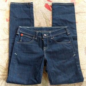 PUMA x EVISU Vintage Low Rise Straight Jeans